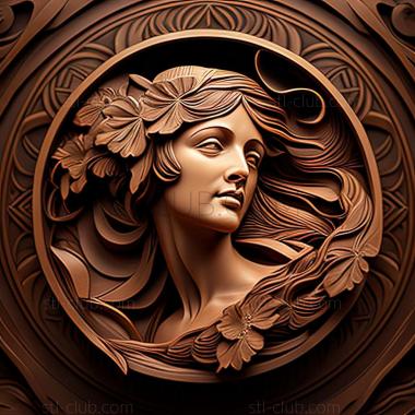 3D model style mucha (STL)